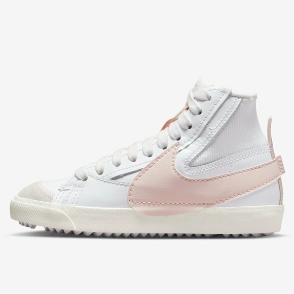 Nike W Blazer Mid 77 Jumbo  Women Casual Shoes White/Pink Oxford - Picture 4 of 15